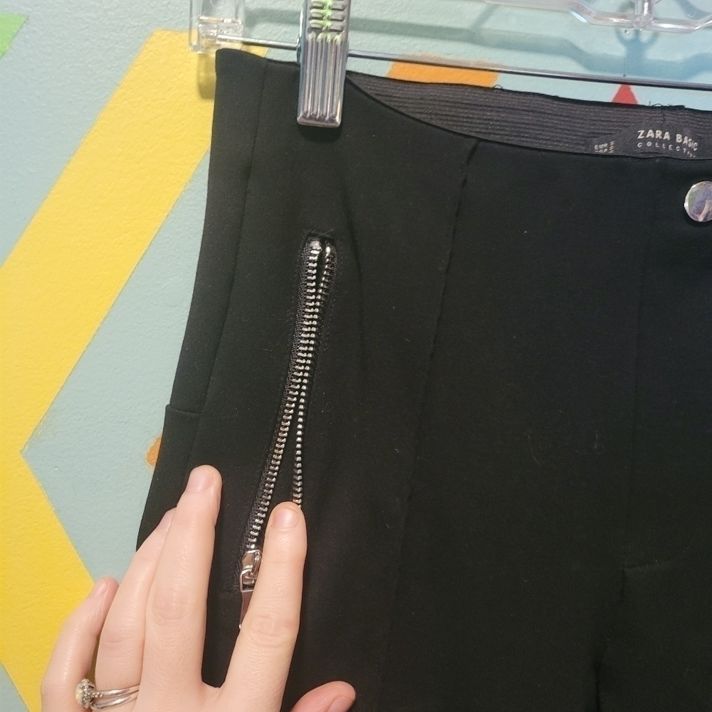 Zara Basic Collection Women's Pull On Black Pants… - image 6